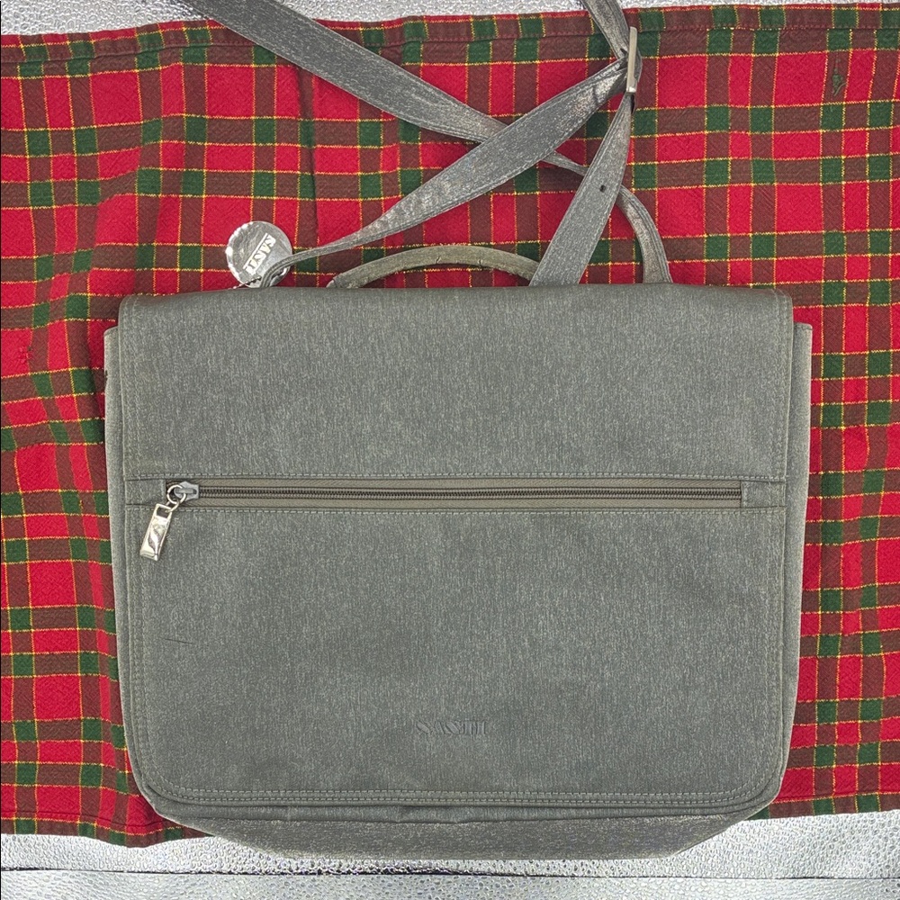 Elegant Gray Messenger Bag for Women